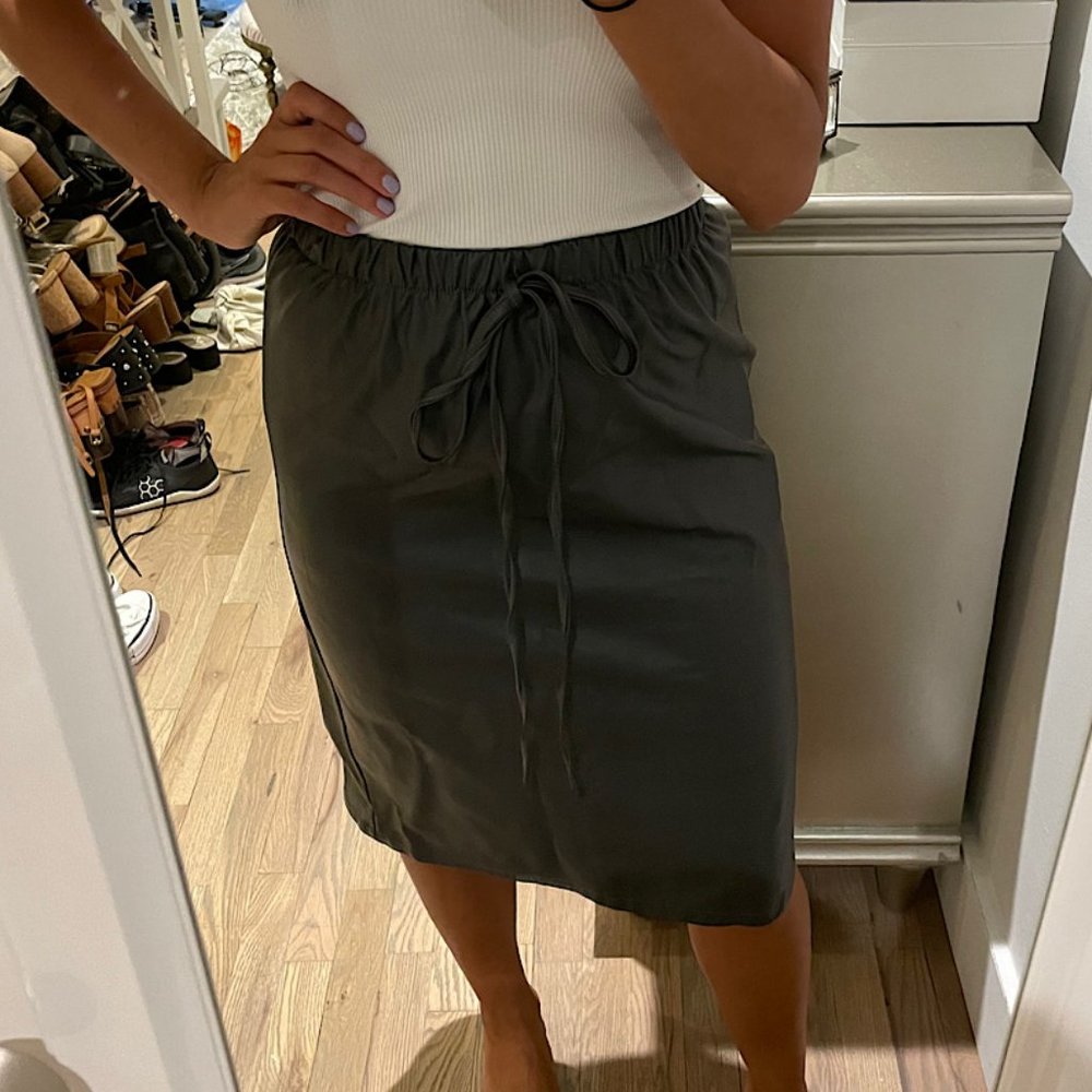Nu New York Leather Pencil Skirt